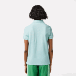 Women Lacoste V0ZN2362 Mint LGF Regular Fit Soft Cotton Petit Pique Polo - Image 3
