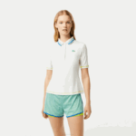 Women Lacoste V0ZN2366 White 70V Tennis Ultra-Dry Pique Polo