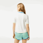 Women Lacoste V0ZN2366 White 70V Tennis Ultra-Dry Pique Polo - Image 3