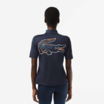 Women Lacoste V0ZN2374 Blue KXE Sport Miami Open Edition Polo - Image 2
