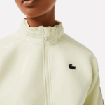 Women Lacoste V0ZN2383 Yellow 6GD SPORT Loose Fit Zip Sweatshirt - Image 2