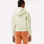 Women Lacoste V0ZN2383 Yellow 6GD SPORT Loose Fit Zip Sweatshirt - Image 3