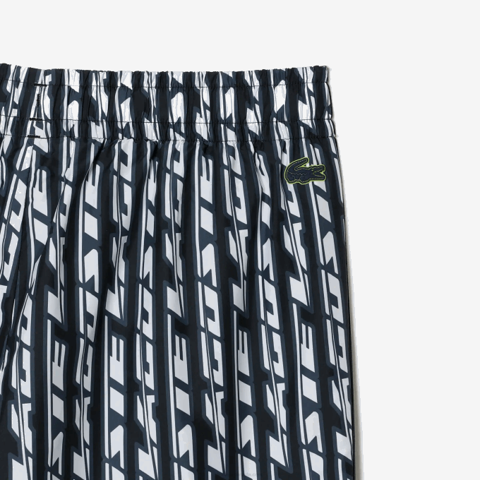 Women Lacoste V0ZN2395 Black Blue White ZI8 Track Pants with Logo Print - Image 7
