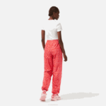 Women Lacoste V0ZN2396 Orange Red Pink ZI1 Track Pants with Logo Print - Image 3