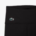 Women Lacoste V0ZN2399 Black 031 SPORT Recycled Polyester Sculpting Leggings - Image 2