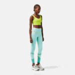 Women Lacoste V0ZN2401 Mint J6D SPORT Logo Stripe Leggings