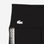Women Lacoste V0ZN2402 Black 8VM SPORT Logo Stripe Leggings - Image 5