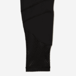 Women Lacoste V0ZN2402 Black 8VM SPORT Logo Stripe Leggings - Image 6