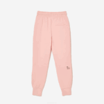 Women Lacoste V0ZN2403 Pink KF9 Cotton Jersey Trackpants - Image 5