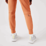 Women Lacoste V0ZN2405 Orange WWC Cotton Jersey Trackpants - Image 6