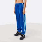 Women Lacoste V0ZN2407 Blue KXB Logo Stripe Track Pants - Image 2