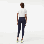Women Lacoste V0ZN2408 Navy Blue 166 SPORT 7/8 Length Recycled Polyester Leggings - Image 3