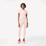 Women Lacoste V0ZN2409 Pink KF9 SPORT 7/8 Length Recycled Polyester Leggings