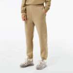 Women Lacoste V0ZN2412 Beige CB8 Blended Cotton Joggers - Image 2