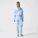 Women Lacoste V0ZN2414 Blue HBP Blended Cotton Joggers - Image 3