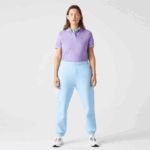 Women Lacoste V0ZN2414 Blue HBP Blended Cotton Joggers - Image 6