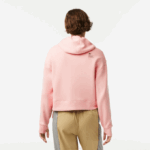 Women Lacoste V0ZN2416 Pink KF9 Hooded Sweatshirt - Image 3