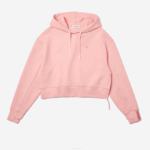 Women Lacoste V0ZN2416 Pink KF9 Hooded Sweatshirt - Image 4