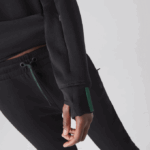 Women Lacoste V0ZN2417 Black 031 Hooded Sweatshirt - Image 9