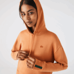 Women Lacoste V0ZN2418 Orange WWC Hooded Sweatshirt