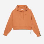 Women Lacoste V0ZN2418 Orange WWC Hooded Sweatshirt - Image 4