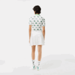 Women Lacoste V0ZN2419 White NYV SPORT Built-In Short Golf Skirt - Image 3