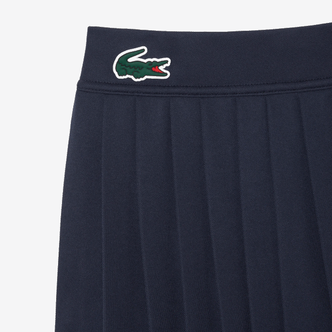 Women Lacoste V0ZN2423 Blue Orange T5I Sport Miami Open Edition Skirt - Image 5