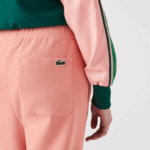 Women Lacoste V0ZN2424 Pink 5MM Blended Cotton Joggers - Image 4
