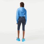 Women Lacoste V0ZN2425 Blue KXE SPORT Plain Cropped Leggings - Image 3