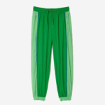 Women Lacoste V0ZN2426 Green DBF Perforated Effect Track Pants - Image 4