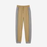 Women Lacoste V0ZN2427 Beige Grey 7JE Perforated Effect Track Pants - Image 4