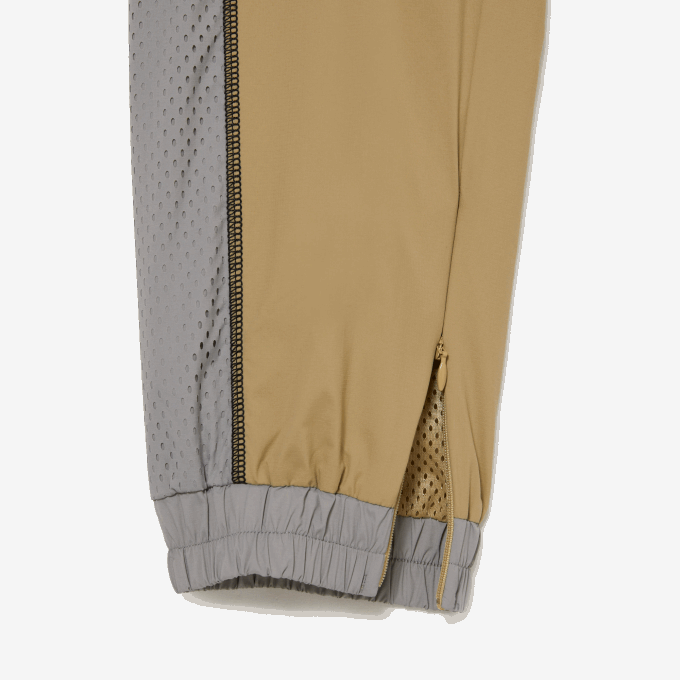 Women Lacoste V0ZN2427 Beige Grey 7JE Perforated Effect Track Pants - Image 6