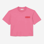 Women Lacoste V0ZN2428 Pink 2R3 Oversizedd Cotton Jersey T-Shirt - Image 4
