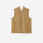 Women Lacoste V0ZN2429 Beige White ZIG SPORT Golf Reversible Vest - Image 4