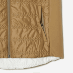 Women Lacoste V0ZN2429 Beige White ZIG SPORT Golf Reversible Vest - Image 7