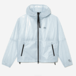 Women Lacoste V0ZN2433 Blue FYE Transparent Windbreaker - Image 4