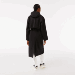 Women Lacoste V0ZN2435 Black 031 Oversized Trench Coat - Image 3