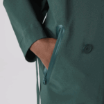 Women Lacoste V0ZN2436 Green R89 Oversized Trench Coat - Image 9