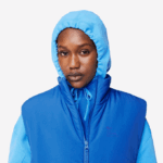 Women Lacoste V0ZN2439 Blue KXB Sleeveless Bodywarmer - Image 2