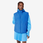 Women Lacoste V0ZN2439 Blue KXB Sleeveless Bodywarmer