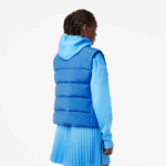 Women Lacoste V0ZN2439 Blue KXB Sleeveless Bodywarmer - Image 3