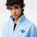 Women Lacoste V0ZN2440 Blue HBP Monogram Print Track Jacket - Image 2