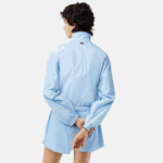 Women Lacoste V0ZN2440 Blue HBP Monogram Print Track Jacket - Image 3