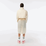 Women Lacoste V0ZN2441 White XFJ 2-in-1 Water-Repellent Hooded Parka - Image 3