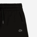 Women Lacoste V0ZN2446 Black 031 Plain Shorts - Image 5