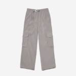 Women Lacoste V0ZN2450 Grey KZW Wide Leg Cargo Pants - Image 4