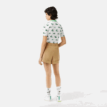 Women Lacoste V0ZN2452 Beige CB8 SPORT Stretch Golf Bermuda Shorts - Image 3