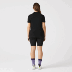 Women Lacoste V0ZN2469 Black 031 Slim Fit Stretch Cotton Pique Polo - Image 7