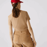 Women Lacoste V0ZN2493 Beige 02S Regular Fit Soft Cotton Petit Pique Polo - Image 3