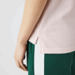 Women Lacoste V0ZN2495 Light Pink ADY Regular Fit Soft Cotton Petit Pique Polo - Image 4